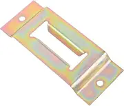 Generic Card Slot Holder Truck Track Replaceable Goods Tie Down Anchor Single Slot Goods Tie Down Part Fastening Belt Fixed Anchor Single Slot Fastening Belt Rail Golden Metal