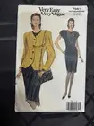 Vintage Vogue Jacket & Dress Pattern #7941 Size 14-16-18 Tall UNCUT
