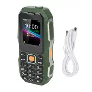 W2021 1.8 Inch Senior Cell Phone 5800mAh Mini Three Proof Mobile Phone with Large Horn for Elderly Army Green