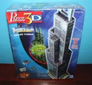 Wrebbit Puzz 3D Sears Tower 532 pieces 3 feet tall puzzle Complete Glows