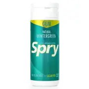 Spry Natural Xylitol Chewing Gum Sugar-free - Wintergreen, 27 Count - Pack of 6