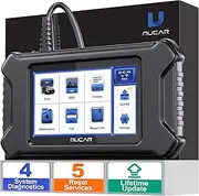 [mucar] CS4 OBD2 Scanner, Car Scanner Diagnostic Tool, ABS SRS Engine Transmission Code Reader, 5 Reset Service (Oil/Brake/SAS/TPMS/Throttle), 5" HD Touchscreen, Auto VIN, Lifetime Free Update
