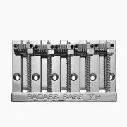 NEW Leo Quan Badass Bass V 5-String Bass Bridge - CHROME