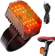 Cycling Lights - Bright USB Rechargeable Cycle Flashlight Light | Rechargeable Riding Accessories with Digital Battery Display for Cyclists Men Women