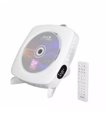 CD Player Bluetooth Speaker USB Player AUX Boombox Wall Mountable and Desk Stand