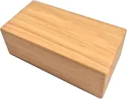 GANAZONO High Density Beech Yoga Auxiliary Bricks Durable Wooden Training Blocks for Safe and Comfortable Yoga Practice for Flexibility and Poses Enhancement Yellow