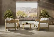 LA SAMANNA 4 Piece Outdoor Lounge Setting