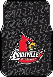 Officially Licensed NCAA Louisville Cardinals Two-Pack Front Car Floor Mat