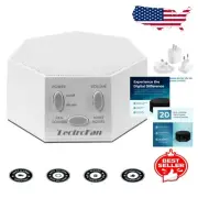 Compact White Noise Machine with International Adapters - Relaxation on-the-Go