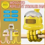 Portable Octopus Fan Baby Stroller 3000mah Rechargeable led Portable Mini Fan