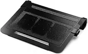 Cooler Master Notepal U3 Plus Aluminium Notebook Cooler with Moveable Fans - Black - R9-NBC-U3PK-GP