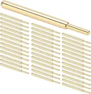 Spring Needle Test Probe Pins 50Pcs Gold Plated Brass 3.2mm Round Head Stable Electronic Components Testing Accessories Durable High Performance Long Lifespan