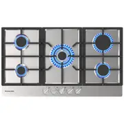 GASLAND chef 90cm Gas Cooktop GH90SF 5 Burners Cast Iron Trivet Cooking Hob NG LPG AU PLUG