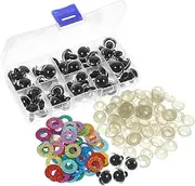 GRADENEVE 1 Box Funny Artificial Eyes for Plush Dolls Doll Accessories Sparkling Colors for and Craft Projects