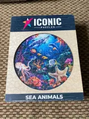 Iconic Puzzles Sea Animals 200 Pieces-Brand New Wooden