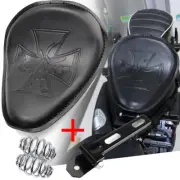 Motorcycle 3" Spring Bracket Solo Seat For Harley Sportster Dyna Chopper Bobber