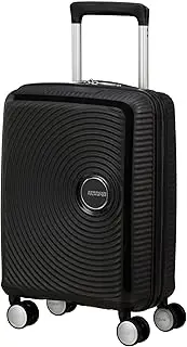 [American Tourister] Soundbox Expandable Polypropylene Suitcase, 55 x 40 x 23 cm, 41 L, Music Theme, Unisex, Large, TSA Lock