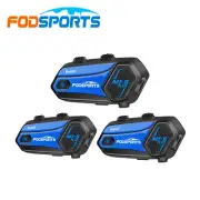 M1-S Plus Motorcycle Bluetooth Headset 2KM 10 Riders Intercom Music Sharing & FM