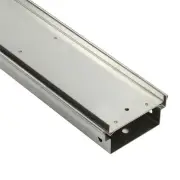 Outdoor Landscape Pool Drainage Channel - Tray and Grate - Tile Insert - 120mm Wide