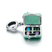 Silver plating Macaron Candy Box Love Bowknot Charm Pendant Fit Women Bracelet & Necklace Jewelry Gift