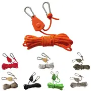 Army Green Camping Canopy Tent Windproof Rope Adjustable Lanyard 4mm Diameter