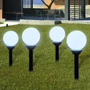 Outdoor Pathway Lamps 4 pcs LED 15 cm with Ground Spike vidaXL