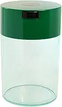 Coffeevac 1 lb - The Ultimate Vacuum Sealed Coffee Container, Green Cap Cap & Clear Body