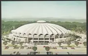 Rare, pre-1970 Opening of West Virginia Mountaineers WVU Coliseum Arena Postcard