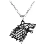 Wolf Head Style Alloy Necklace Gun Metal metal Necklaces & Pendants