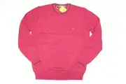 New ETRO Milano Lana Wool Knit Crewneck Logo Pullover Pink Sweater Mens Size XXL