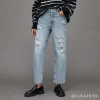 在飛比找momo購物網優惠-【ALLSAINTS】ZELMA 復古破壞高腰直筒牛仔褲 W