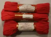Scovill Dritz Needlepoint 100% Virgin Wool Yarn - 25 Skeins 122-551 Strawberry