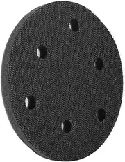 RASTKY 125mm Diameter Soft Buffer Sponge Interface Cushion Pad for Sanding Pads – for Pneumatic & Electric Polishers – Shake-Proof, Noise Reduction, (5 inches and 6 Holes)