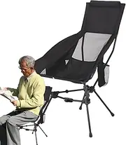 Outdoor Folding Chairs - Outdoor Garden Moon Chair - Foldable Ultra Light Compact Seat with Head Support for Hiking Beach Fishing Travel Picnic