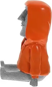 HOUDERCO Moai Phone Resin Smartphone Holder for Desk Unique Moai Design Cell Phone Rack Stable Loved Ones