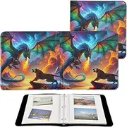 Dragon Animal Fight Pu Leather Photo Scrapbook Album Family Photo Albums 20 Page Photo Album