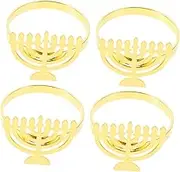 Hanukkah Table Accessories Hanukkah Menorah Napkin Rings Jerusalem Serviette Buckle Party Serviette Holders