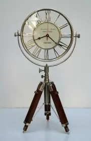 Table Clock Desk Clock Roman Numerals Clock Tripod Clock Home/Office Decor Gift