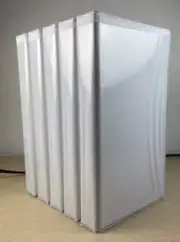 (5 pack) White Cassette Case Full Sleeve (holds 4pc each)