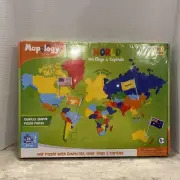 Imagimake Mapology World Country Shaped Puzzle Pieces Flags Capitals 78 Pieces