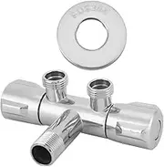 Copper Double Switch Outlet Angle Valve Toilet Bidet Shower Faucet Bathroom Fixture Bathroom Hardware Bathroom Fitting