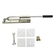 Stainless Steel Soft Clay Extruder Mud Strip Press for Pottery 4 Dies DIY