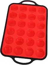 Muffin Baking Tray Tray Silicone Cupcake Mold Fondant Molds Cake Moulds Silicone Muffin Pans for Baking Mini Cupcake Pans Mini Tart Shaper Cake Mould Iron Red