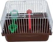 PartyKindom Parrot Cage Portable Bird Home with Perch Food Dish Water Feeder for Travel
