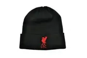 Liverpool FC Childrens/Kids Mass Turned Up Cuff Beanie (Black/Red) (One Size)