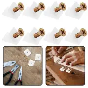 50 Pcs Back Plate Corner Code Cabinet Bottom Support Drawer Repair Kit
