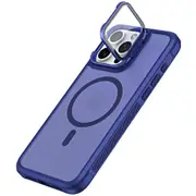 For iPhone 16 Pro Max Compatible with MagSafe Lens Cover Kickstand Matte Back Cover