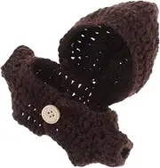 ERINGOGO Mini Plush Stuffed Animal Clothes Dolls Dress up Mini Stuffed Bears Role Plush Dress up Accessories Cute Doll Accessories Yarn Coffee