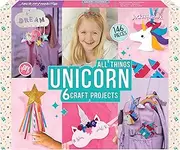 jackinthebox Unicorn Gifts for Girls | Great Halloween Costumes | 6-in-1 Premium Craft Kit | Arts and Crafts for Girls Aged 5 6 7 8 9 10 Years