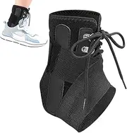 Foot Brace | Lace Up Ankle Compression Stabilizer - Elastic Foot Stabilizer for Running, Basketball, Volleyball, Tennis